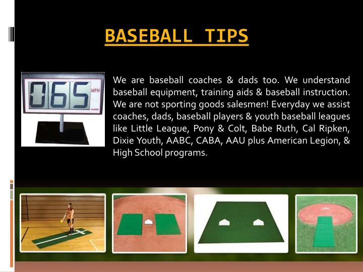 baseball tips