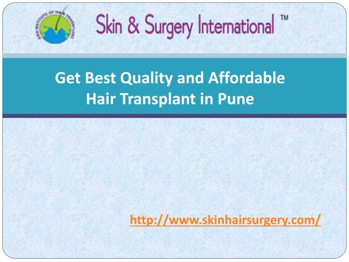 get best quality and affordable hair transplant in pune