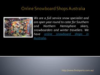 Online Snowboard Shops Australia
