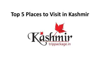 top 5 places to visit in kashmir