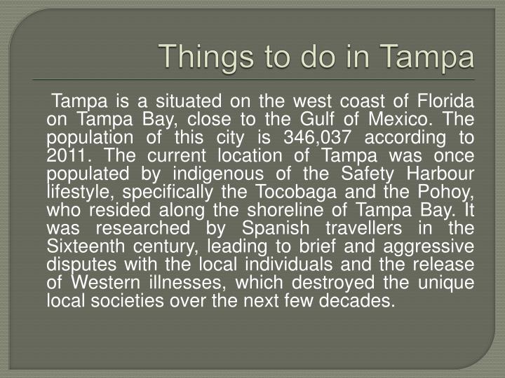 things to do in tampa