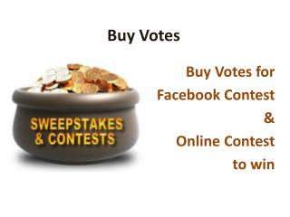 Buy Online Contest Votes