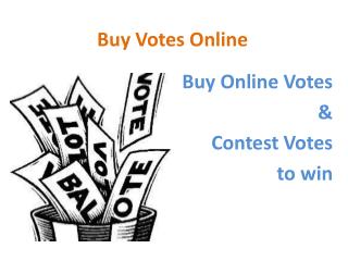 Buy Votes for Contest