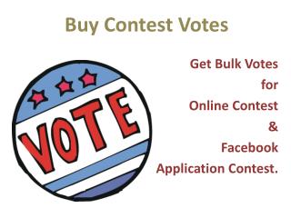 Buy votes for Online Contest
