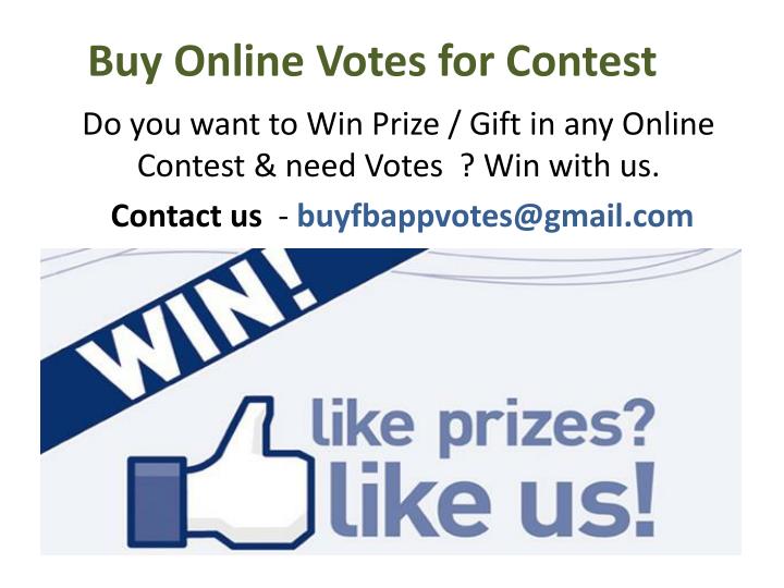 buy online votes for contest