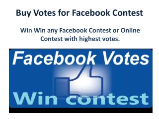 buy votes for facebook contest