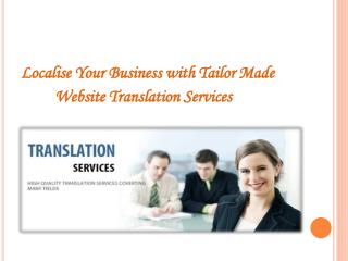 Localise Your Business with Tailor Made Website Translation