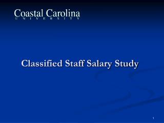 Classified Staff Salary Study