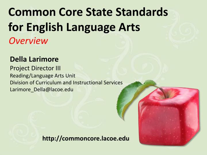 common core state standards for english language arts