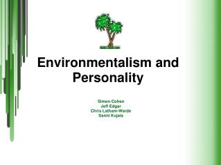 Environmentalism and Personality