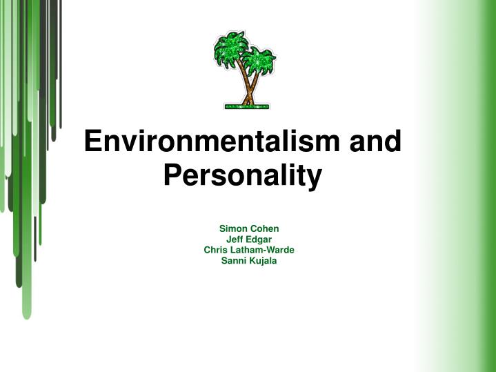 environmentalism and personality