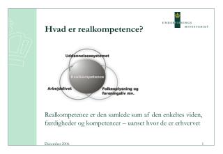 hvad er realkompetence