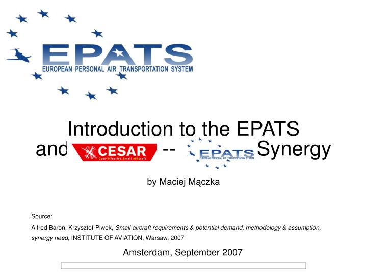 introduction to the epats and cesar epats synergy