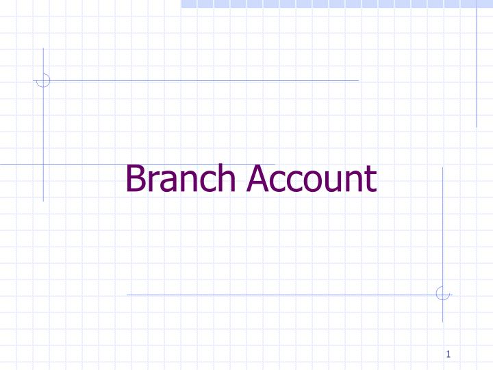 branch account