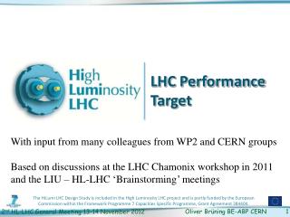 LHC Performance Target