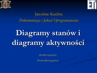 jaros aw kuchta dokumentacja i jako oprogramowania