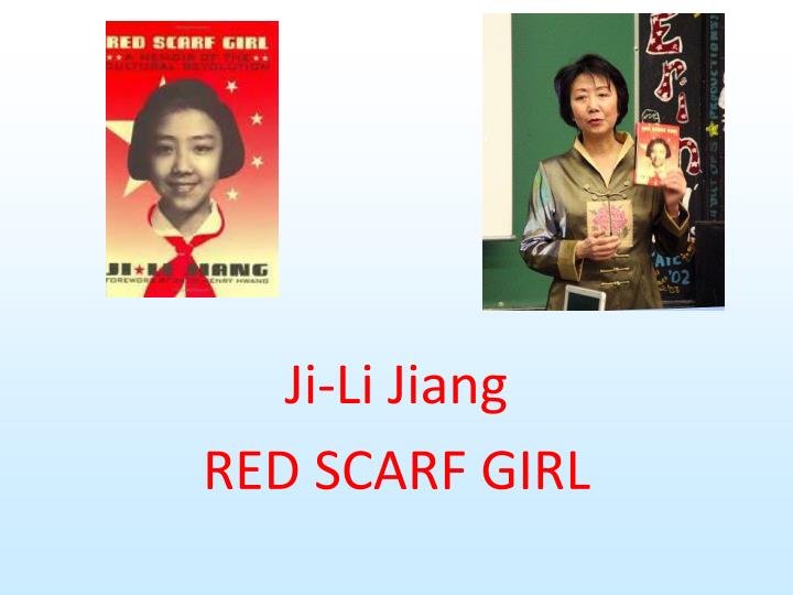 ji li jiang red scarf girl