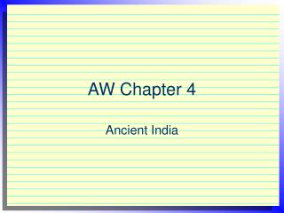 AW Chapter 4