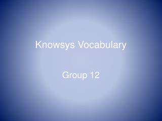 Knowsys Vocabulary