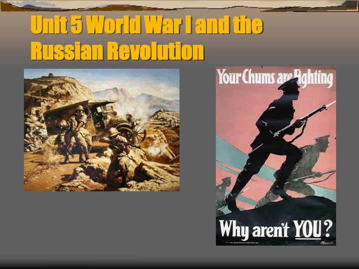 unit 5 world war i and the russian revolution