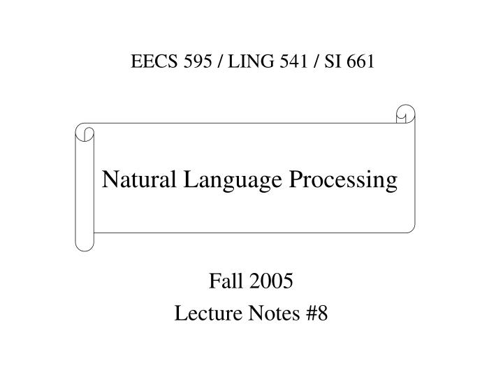 fall 2005 lecture notes 8