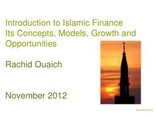 Introduction to Islamic Finance Its Concepts, Models, Growth and Opportunities Rachid Ouaich