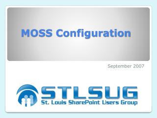 MOSS Configuration