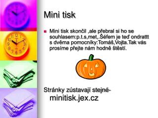 mini tisk