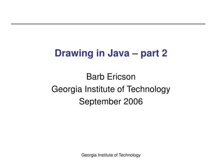 drawing in java part 2