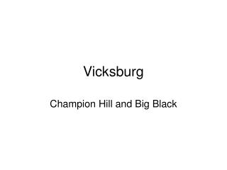 Vicksburg