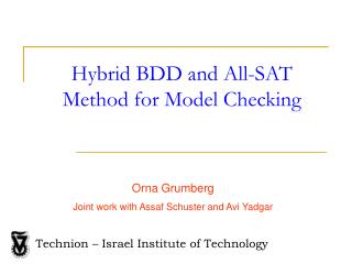 Hybrid BDD and All-SAT Method for Model Checking