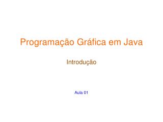 programa o gr fica em java introdu o