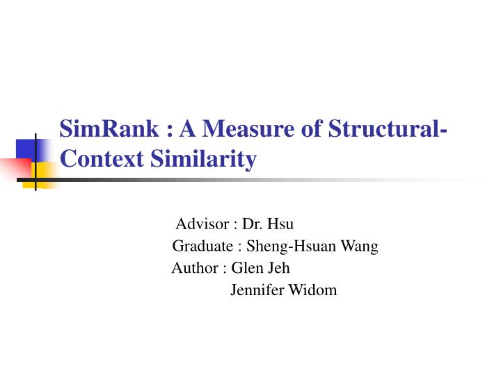 simrank a measure of structural context similarity