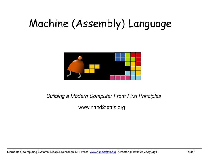 machine assembly language