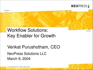 Workflow Solutions: Key Enabler for Growth