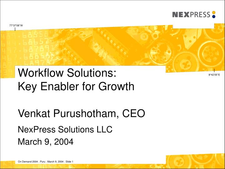 workflow solutions key enabler for growth