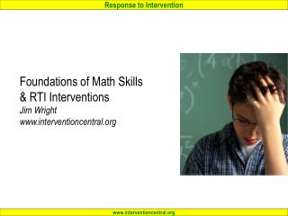 foundations of math skills rti interventions jim wright www interventioncentral org