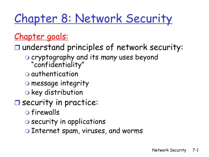 chapter 8 network security