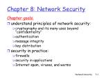 Chapter 8: Network Security - slide 1
