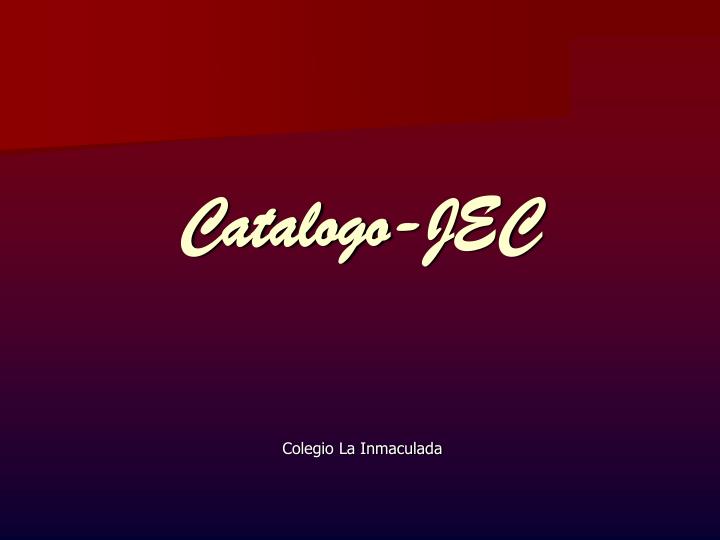 catalogo jec