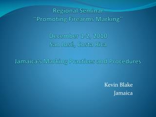 Kevin Blake Jamaica