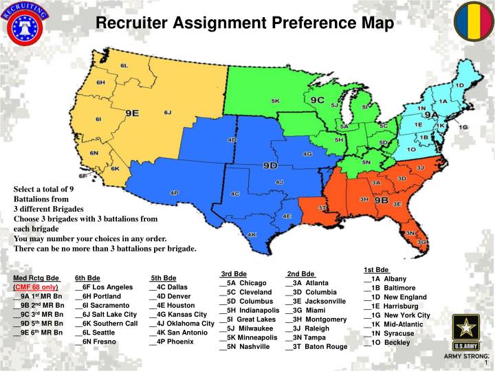 recruiter assignment preference map