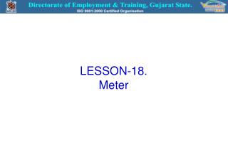 LESSON-18. Meter