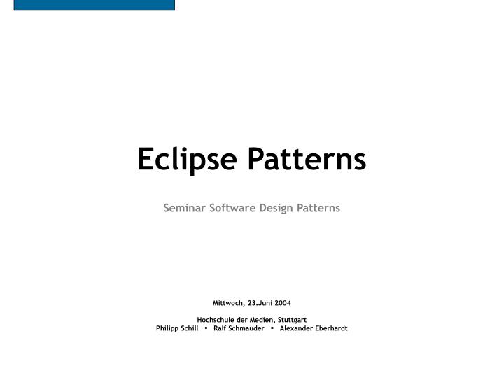 eclipse patterns