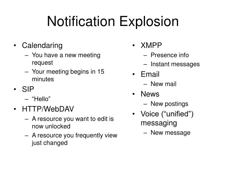 notification explosion