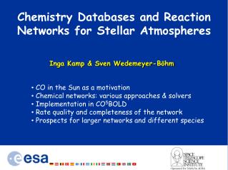 Chemistry Databases and Reaction Networks for Stellar Atmospheres