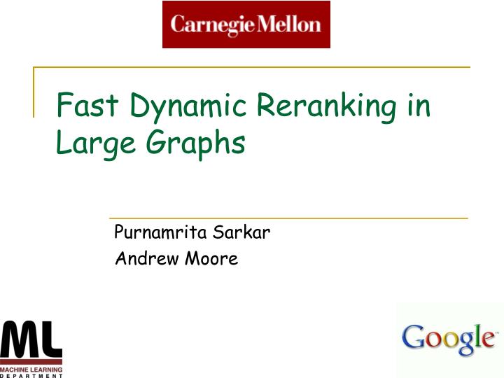 fast dynamic reranking in large graphs