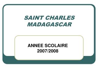 saint charles madagascar
