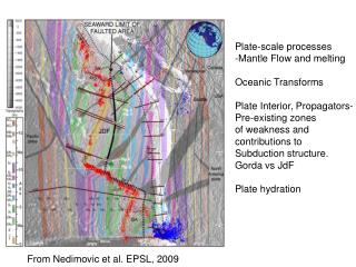 Plate-scale processes -Mantle Flow and melting Oceanic Transforms Plate Interior, Propagators-