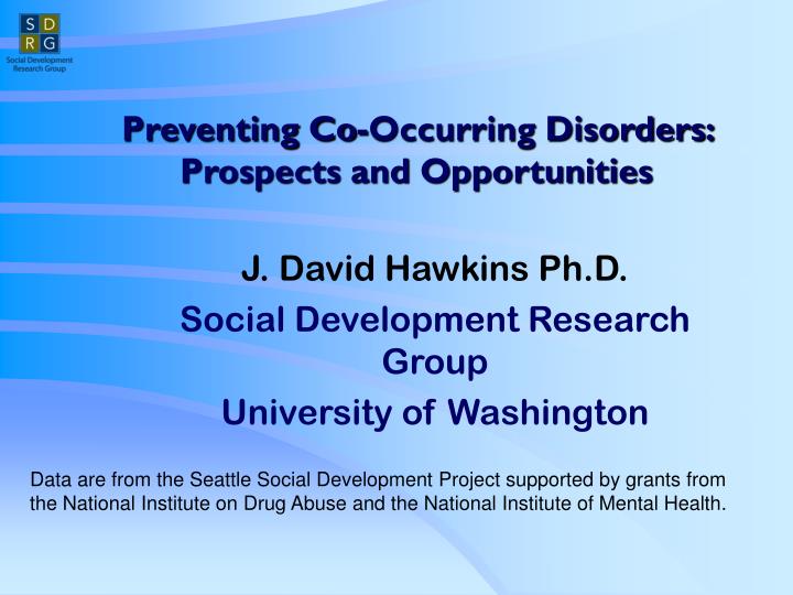preventing co occurring disorders prospects and opportunities